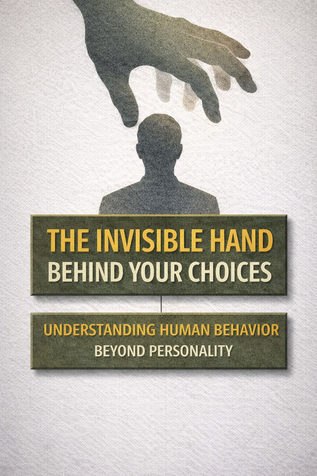 THE INVISIBLE HAND BEHIND YOUR CHOICES: UNDERSTANDING HUMAN BEHAVIOR BEYOND PERSONALITY